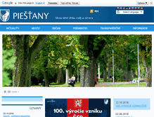 Tablet Screenshot of piestany.sk